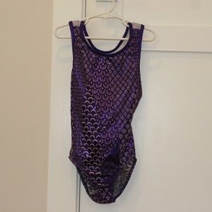 Purple Mermaid Scale Leotard